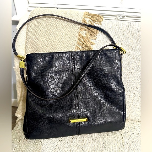 🛍️Anne Klein 3 compartment large bag with 2 straps 13”X12”X3” excellent - Picture 10 of 10